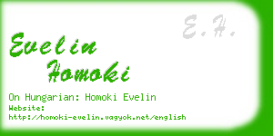 evelin homoki business card
